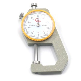 Fujiyuan 1 pcs Leather Craft Tool Thickness Gauge Tester Measuring 0-20mm Flat Sheet Prockets