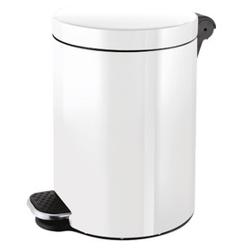 The Knight HELIT H2404005 Silver Ion Tretabfallbehälter White