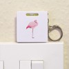 Azeeda 'Sleeping Flamingo' Keyring Tape Measure/Spirit Level Tool (KM00014443)