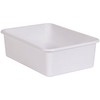 Teacher Created Resources® White Large Plastic Storage Bin