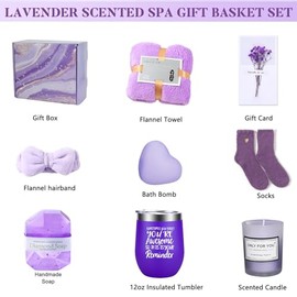 Regalos de Cumpleaños para Mujeres,Canasta de Spa Relajante para Mujer,Paquete de cuidado personal para mujeres,Regalo de San Valentín,Regalos para El