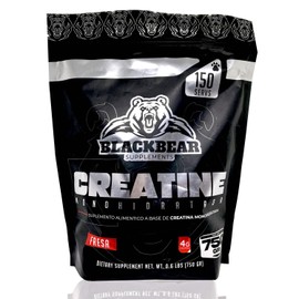 Creatina Monohidratada 750gr Fresa 150 serv Blackbear