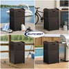 Suncast 33 Gallon Commercial Outdoor Trashcan Hideaway with Lid for