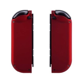 MODDEDZONE Custom Joy-Con's Controllers Soft Touch Finish Unique Design… (Multiple Designs Available) (Soft Red)