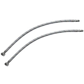 AERZETIX - C51095 - Set of 2 hose lines for mixer tap female 1/2 inch - male M10 - length 500 mm - flexible connection bathroom kitchen - flexible sanitary fitting - tap hose