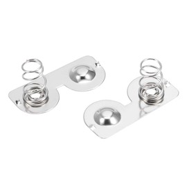 uxcell 20 Pcs AA Battery Negative to Positive Conversion Spring Contact Nickeling Plate 26.5mmx12mm