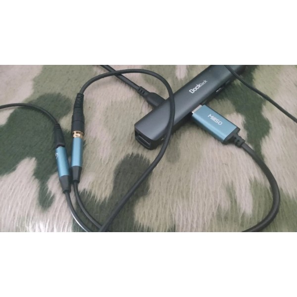 Branded USB to Dual 3.5mm Audio Jack Adapter TRRS USB