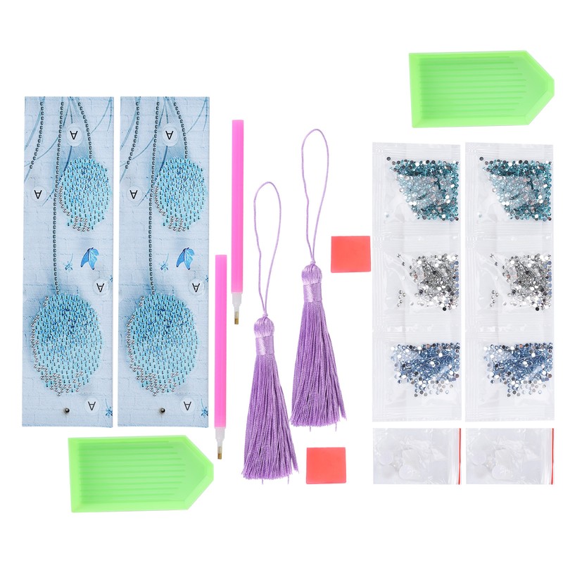 2 Sets Diamond Painting Kit 5D Students DIY Bookmark Dandelion