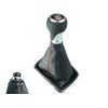 Do!LED Gear Stick Gaiter Black / Red Stitching Gear Knob