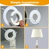Pack of 10 Lampshade Reducing Ring E27 to E14, Plastic