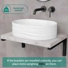 MLOQI 4 Pack Shelf Brackets Heavy Duty, Countertop Bracket, Wash