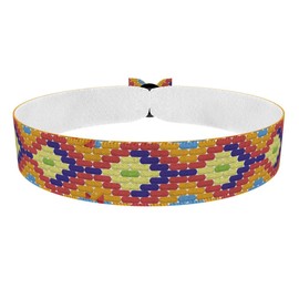 Autumn Caro Stoffarmband - Wasserfestes Satin Armband - Modisches Armband mit Muster - Handgemachtes Damenarmband - Trendiges Freizeit Armband - Geschenk für Frauen - Unisex Armband