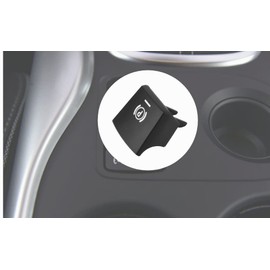 Car Switch Button Sticker Cover, Car Handbrake Parking Brake Switch Button Sticker Cover accessories for 5 series/6 series/X3/X4 F10 F11 F18 F06 F12 F13 F25 F26 2009-2013 61312822518