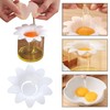 2 Pcs Egg Yolk Separator Exquisite Flower-Shaped Egg Separator Tools