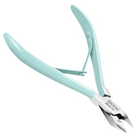 Professional Cuticle Cutter & Pusher Trimmer Manicure Tools with Double Spring– Perfect Nail Care Tool for Manicure & Pedicure Beauty at Home/Spa/Saloon Green (Pack of 1)