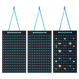 OLYCRAFT 3Pcs Shoe Charms Organizers Shoe Charms Holder with 195 Holes Shoe Charm Display Hanging Shoe Charm Holder Wall Mounted Shoe Charm Display for Shoe Charms Organize Display