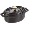 staub La Cocotte Oval 40500-111 Mini Pico Cocotte Oval Black