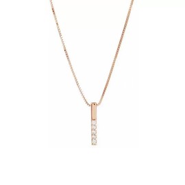 Peacetachio Necklace, 925 Silver, 925 Silver, Rhinestone, Cubic Zirconia, Delicate, Hypoallergenic, Approx. 15.7 inches (40 cm), Present, Gift, Storage Case Included, Sterling Silver, Cubic Zirconia