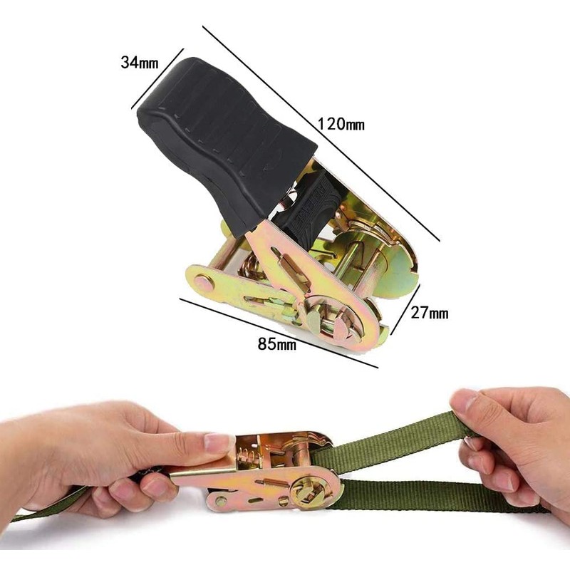 KOKITEA Load Tightening Belt, Ratchet Type, Belt Length, 16.3 ft