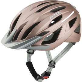 ALPINA Gent MIPS, Rose Matt, 55-59 cm, Optimally Ventilated Touring Bike Helmet for Ideal Protection and Comfort for Adults, Visibility thanks to Integrated Light