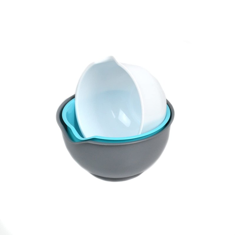 3 Piece Mixing Bowl Set Kitchen Non Slip Baking Serving