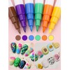 6 Color 3D Nail Art Pens Set, Kalolary Nail Point