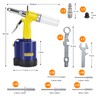 RZX Pneumatic Tool Air Riveter - 3/32", 1/8", 5/32", 3/16"