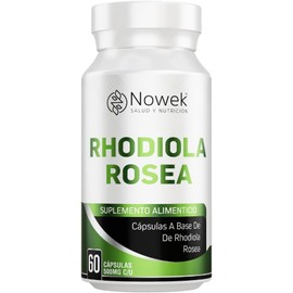 Nowek Rhodiola Rosea 60 Cápsulas Suplemento Alimenticio Ingredientes Naturales No Exceder Dosis (2)