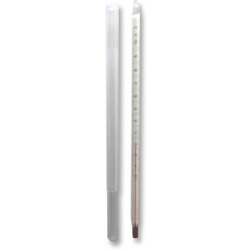 Tea Thermometer Glass Petroleum Filling up to 110 Degrees