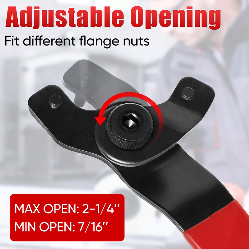 SHALL Angle Grinder Tool Kit with 5/8'-11 Flange Nut, Adjustable