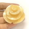 crystalmiracle Yellow Aventurine Quartz Flower Rock 1.2" Gemstone Crystal Handcrafted
