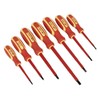 Sealey S0756 Electrician's VDE/TUV/GS Approved Screwdriver Set, Red, 7 Pieces