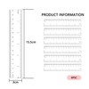Set of 6 rulers, ruler, 15 cm rulers, coloured primary