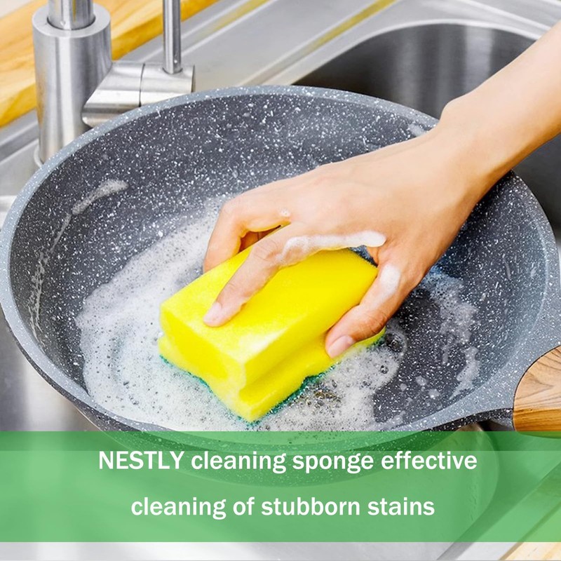 NESTLY - Esponjas ecológicas que no rayan, esponjas para limpiar