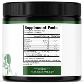Pure Bovine Colostrum Powder - 40% IgG Highly Concentrated Pure Bovine 3.17 OZ USA