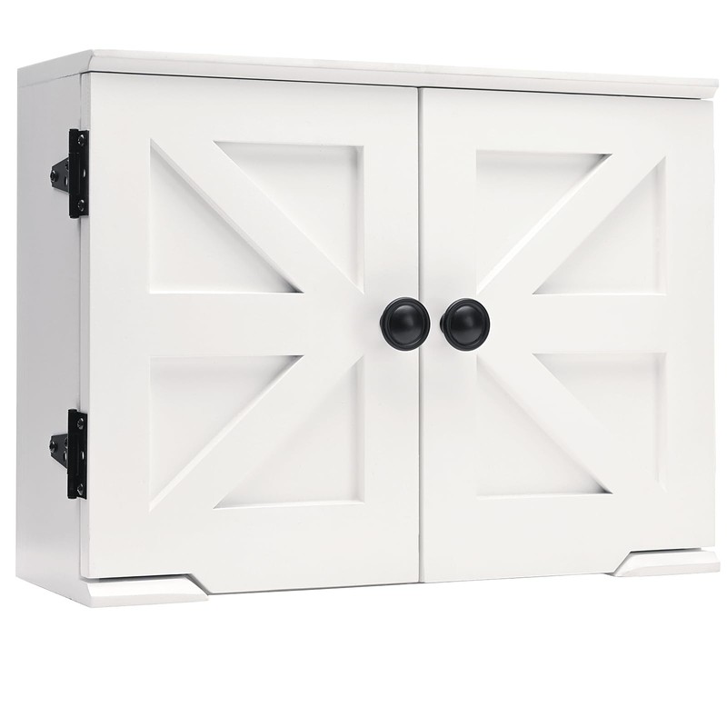 Excello Global Products Barndoor Spice Cabinet, White