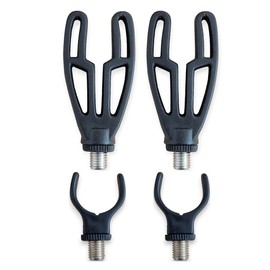 TJR Tackle 4pc Rod Rest heads Inline Front & Rear Butt Rod Pod Rest