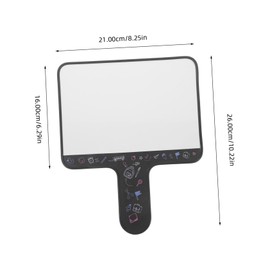 Operitacx Small Board Dry Erase Magnetic Whiteboard Paddle Practical Handheld Erase Paddle 16 * 21cm Black Voting Paddle