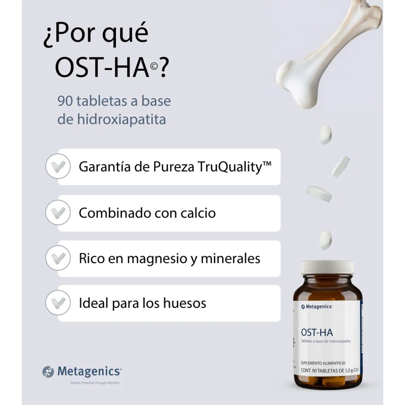 Metagenics Ost-ha Suplemento Hidroxiapatita Microcristalina