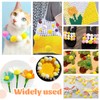 TOAOB 300 Pieces Pompoms 20 mm Small Yellow Pompom Fluffy