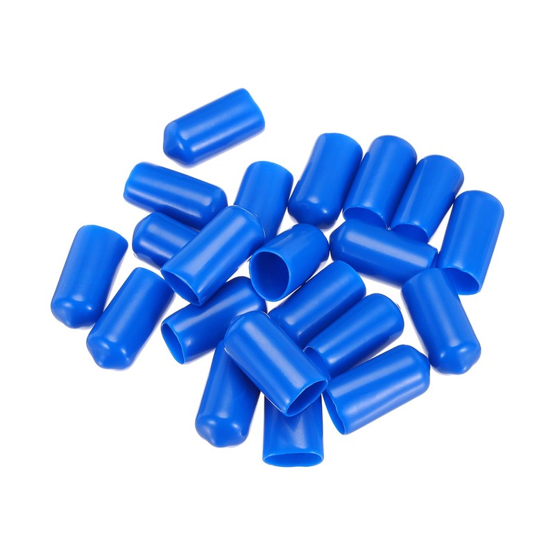sourcing map 20pcs Rubber End Caps 10mm(3/8") ID Vinyl PVC