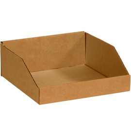 Tape Logic TLBINMT121214K Open Top Bin Boxes, 12" x 4-1/2", Kraft (Pack of 50)