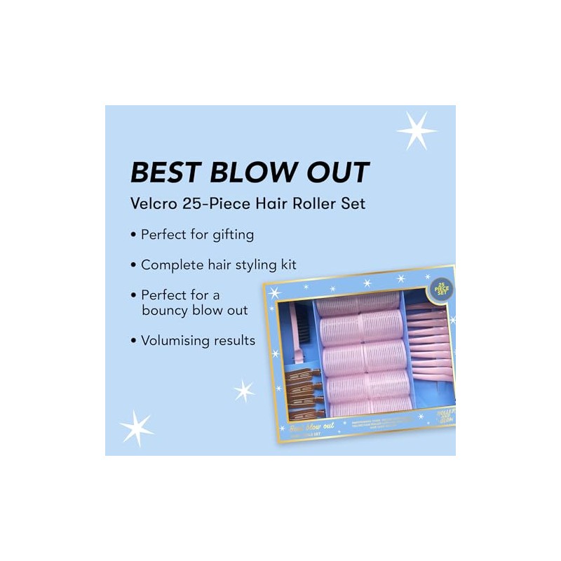 Holler and Glow Best Blow Out Hair Styling 25-Piece Gift