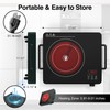 VBGK Electric Cooktop, 1800W Single Burner Induction Cooktop with 9
