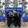 Graduation Decorations 2025 - Blue and Gold Graduation Decorations Set