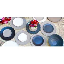 Matte Wave 6.25" Bread & Butter Plate, Set of 6, White