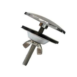 2 Inch Kitchen Sink Hole Cover,Bright Chrome Stainless Steel Faucet Hole Cover,Kitchen Sink Tap Hole Plate Stopper Cover Blanking Metal Plug