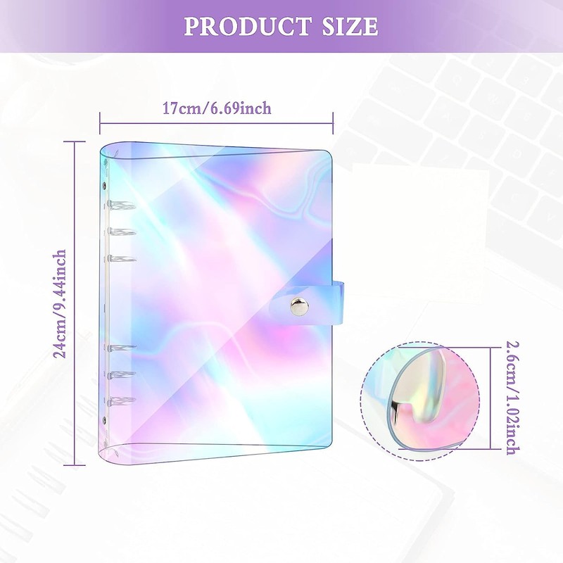 A5 Ring Binder Pack of 2 Transparent Ring Binder Made