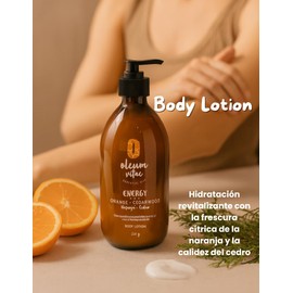 OLEUM VITAE Kit Cuidado de la Piel Naranja-Cedro. Con Aceite Esencial de Cedro. Hidratación Profunda