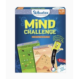 Skillmatics Mind Challenge Write And Wipe Reusable Activity Mats Ages 6+